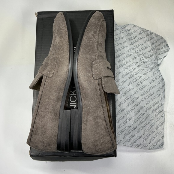 NWT NICK GRAHAM Alred Dress DK GREY Suede Penny Loafer Men Shoes 10 Blokecore - Picture 7 of 8